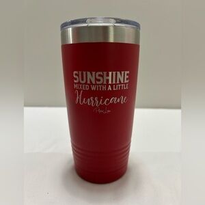 Sunshine Mixed With A Little Hurricane Red Insulated Tumbler - Piper Lou